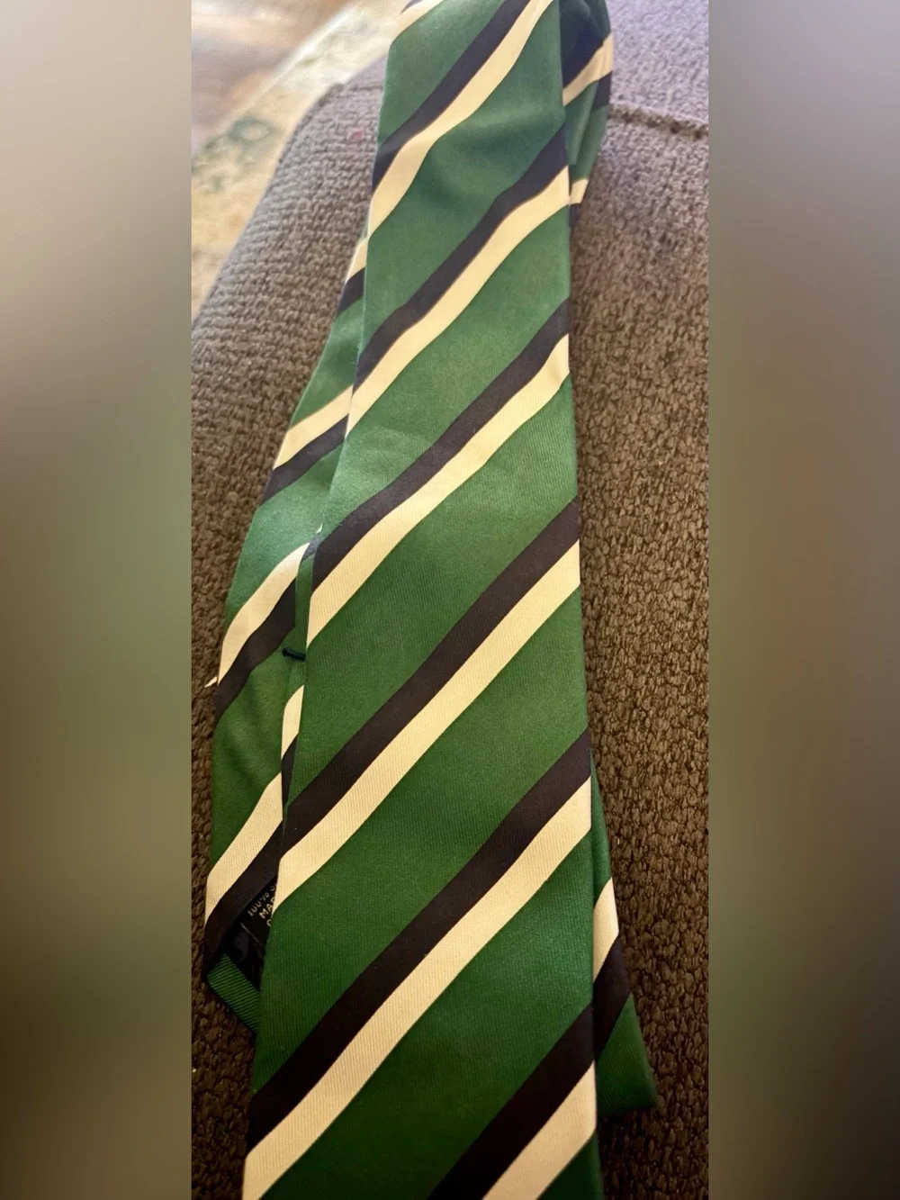 Classic Green Striped Tie boys Vineyard Vines